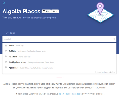 Algolia Places : Turn any Input Into an Address Autocomplete