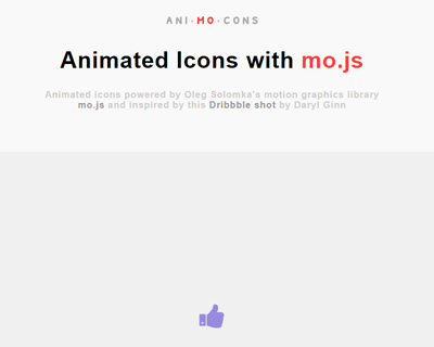 Animocons: Animated Icons with mo.js