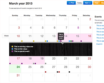 Bootstrap Calendar