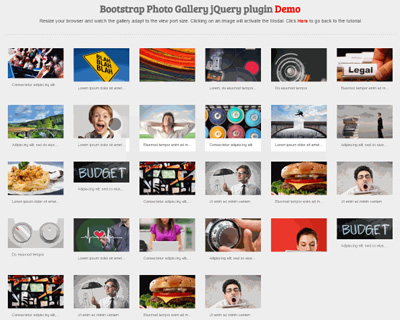 Bootstrap Photo Gallery