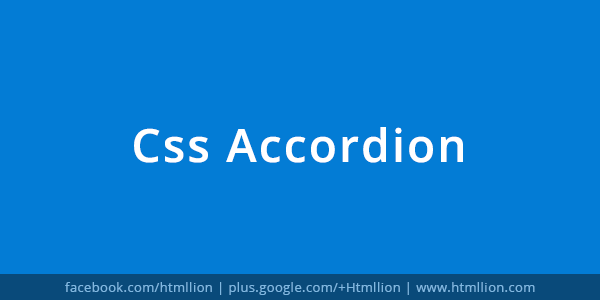 CSS Accordion - HTML Lion